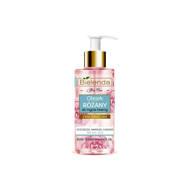 Bielenda Rose Care Rose oil for washing face for sensitive skin 140 ml