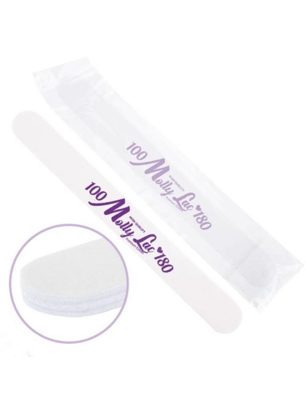 MollyLac Nail file straight white center