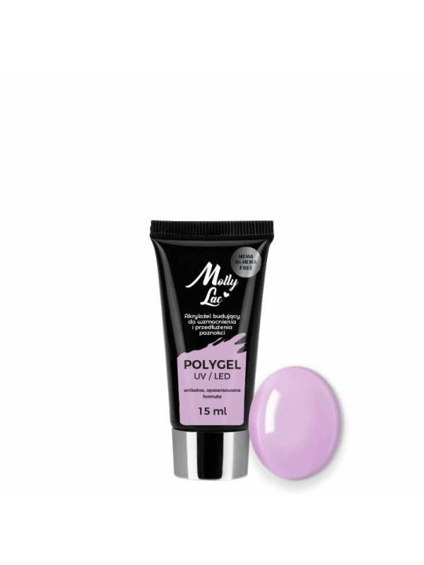 MollyLac Polygel Builder acrylgel /26/ Wild Orchid 15 ml