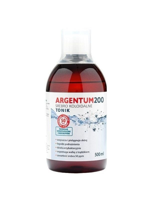 Aura Herbals Argentum 200 Face Toner 25PPM Colloidal Silver 500 ml