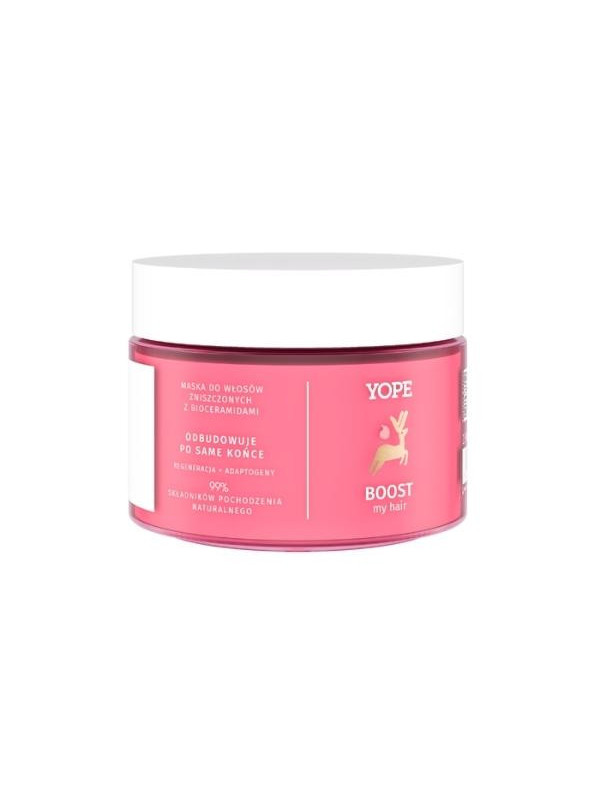 YOPE Boost My Hair Mask for damaged hair with bioceramides