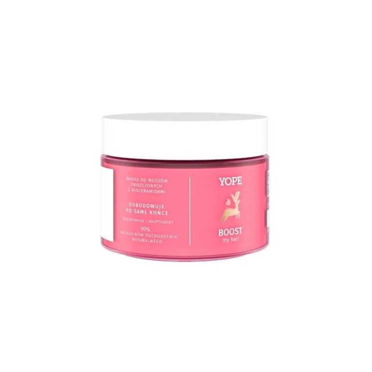 YOPE Boost My Hair Mask for damaged hair with bioceramides