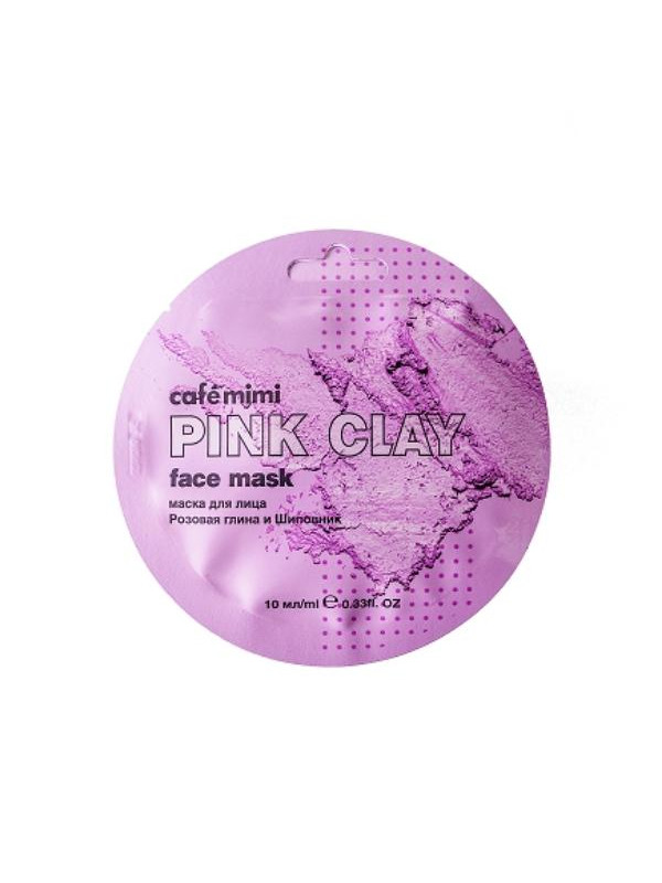 Cafe Mimi Face Mask Pink Clay and Rose 10 ml