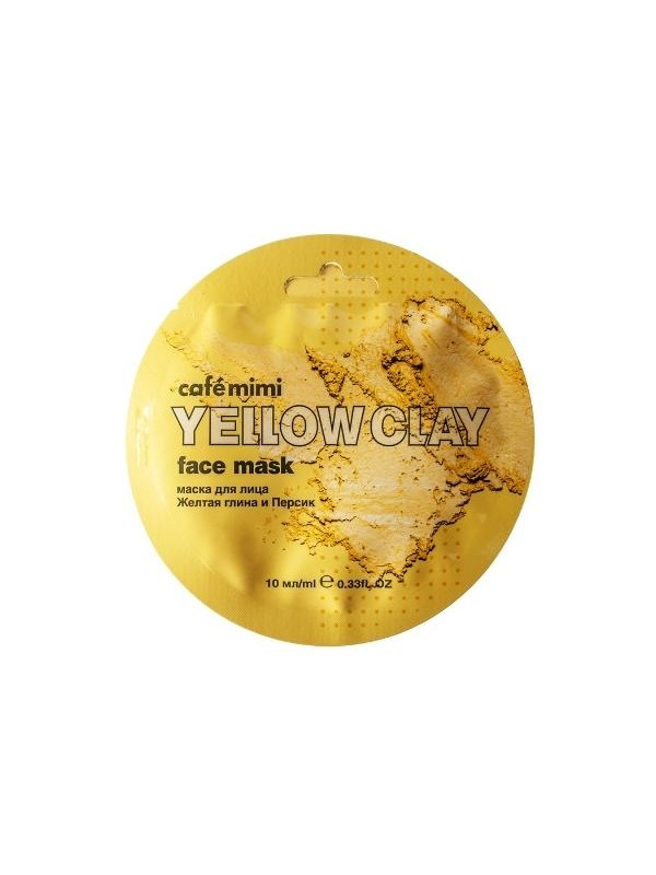 Cafe Mimi Face Mask Yellow Clay and Peach 10 ml