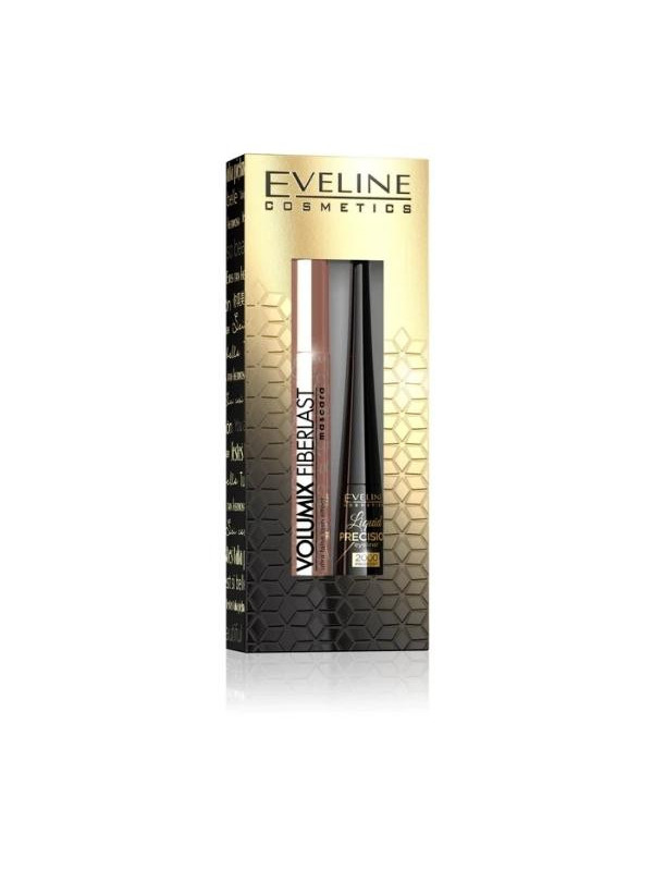 Eveline Cadeauset Volumix Fiberlast Mascara + Eyeliner zwart