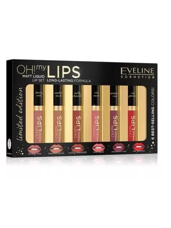 Eveline Oh ! My Lips Mini Lippenstift Set 6 x 12 ml