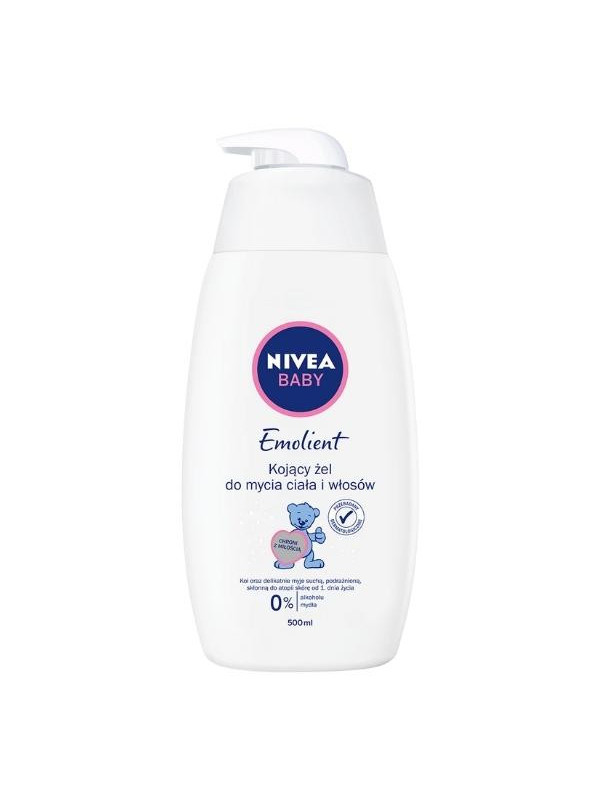 Nivea Baby Emollient Soothing Gel for washing body and hair 500 ml