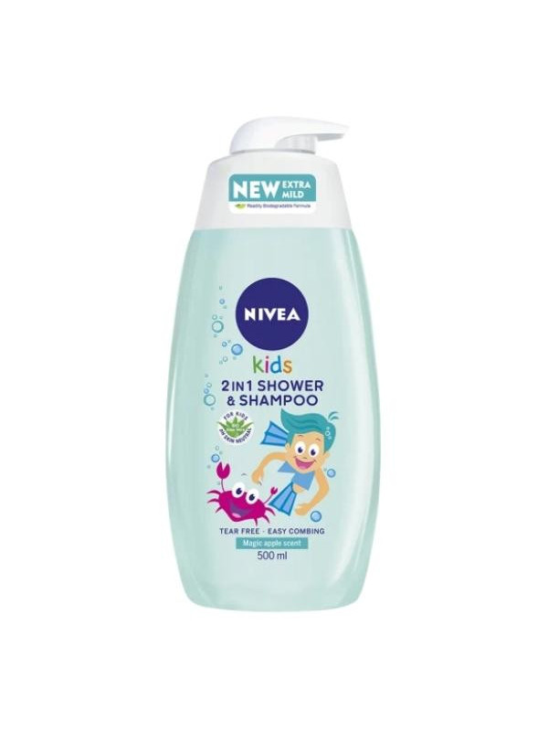 Nivea Kids 3in1 Shower Gel, Shampoo and Conditioner 500 ml