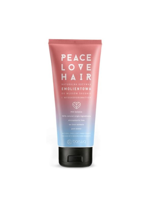 Natuurlijke Barwa Peace Love Hair Verzachtende conditioner voor medium en hoog poreus haar