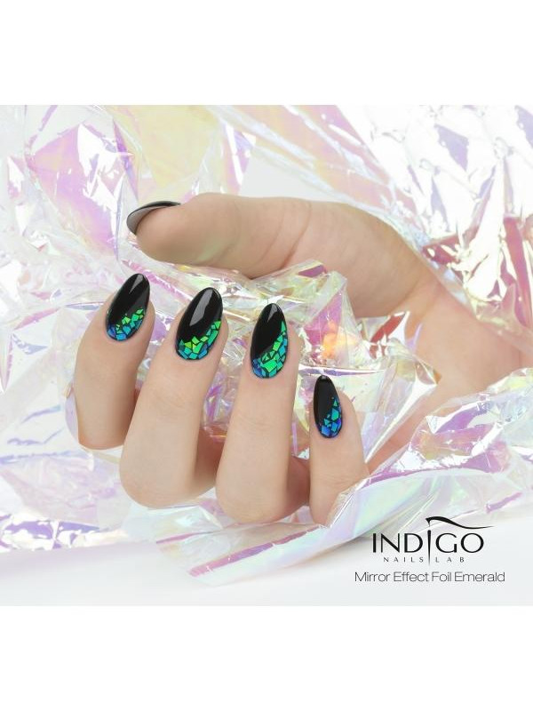 Indigo Emerald Mirror Effect Foil