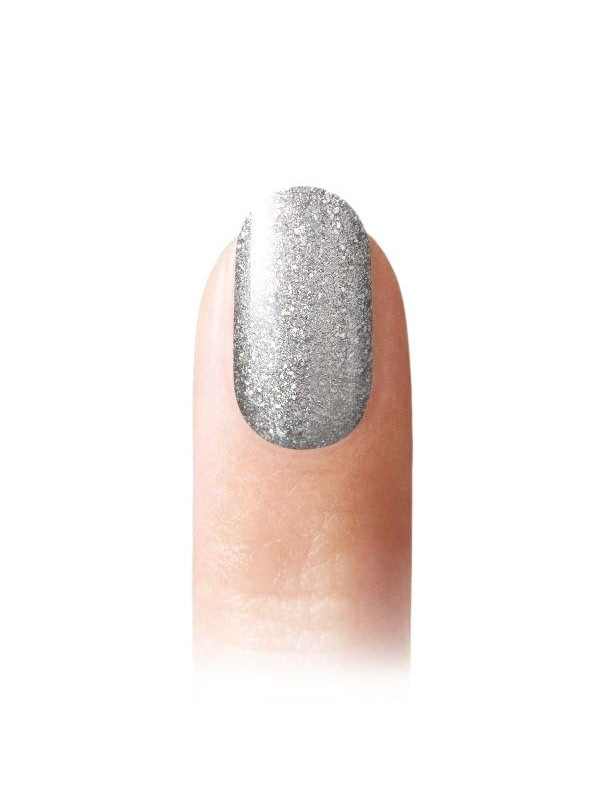 Indigo Hybrid Nail Polish Silver Cha Cha Glitter 7 ml