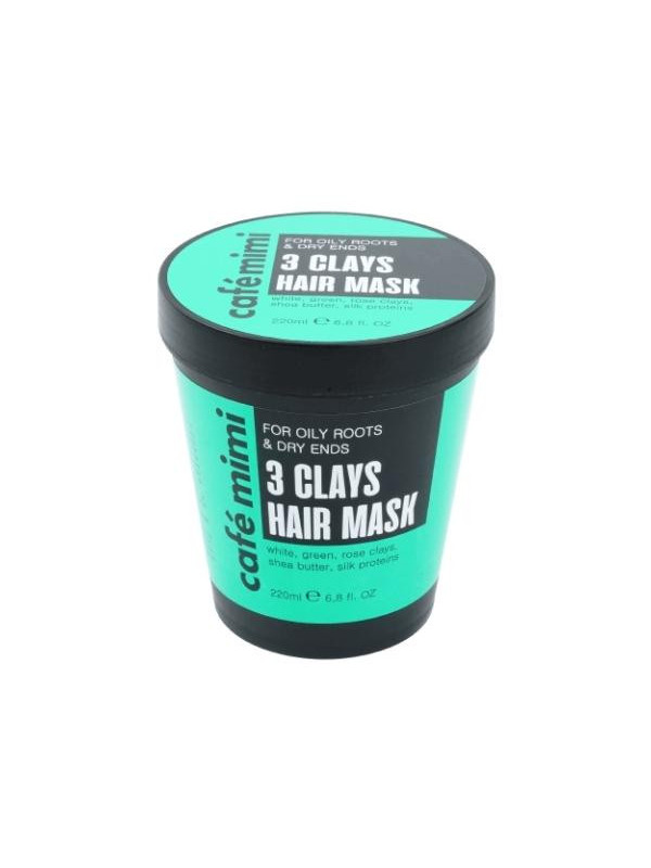 Cafe Mimi Mask for oily hair 3 clays