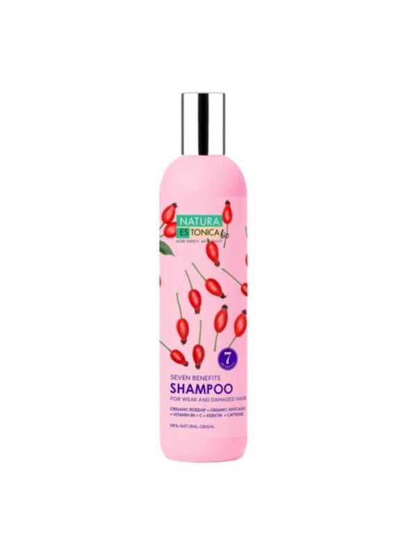 Natura Estonica Seven Benefits shampoo voor beschadigd haar 400 ml