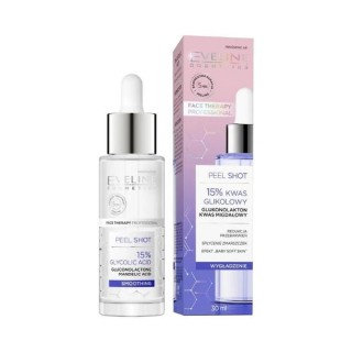 Eveline Serum Shot Treatment 15% Glycolic acid for face, neck and cleavage 30 ml