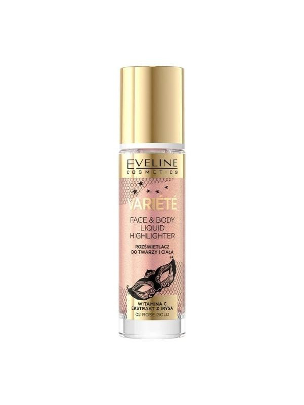 Eveline Variete liquid highlighter for face and body /02/ Rose Gold 30 ml