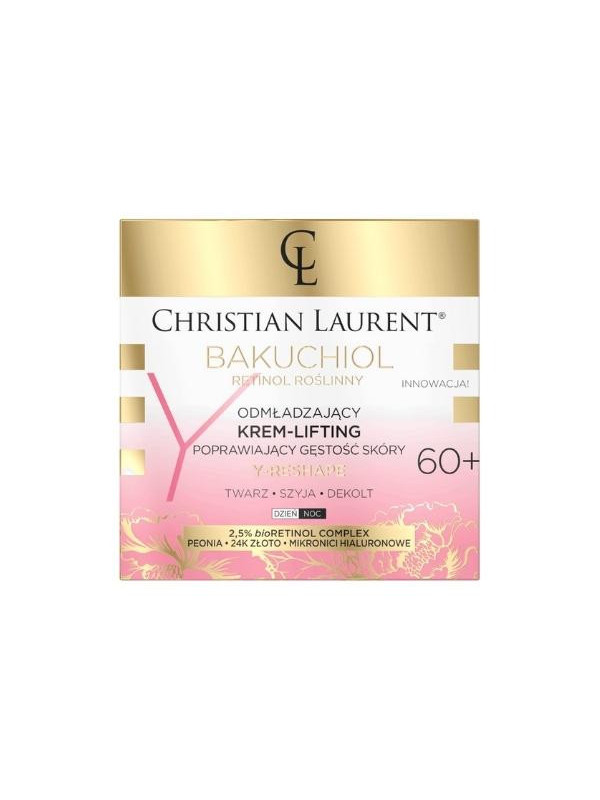 Eveline Christian Laurent Bakuchiol 60+ verjongende crème-lifting verbetering van de huiddichtheid 50 ml