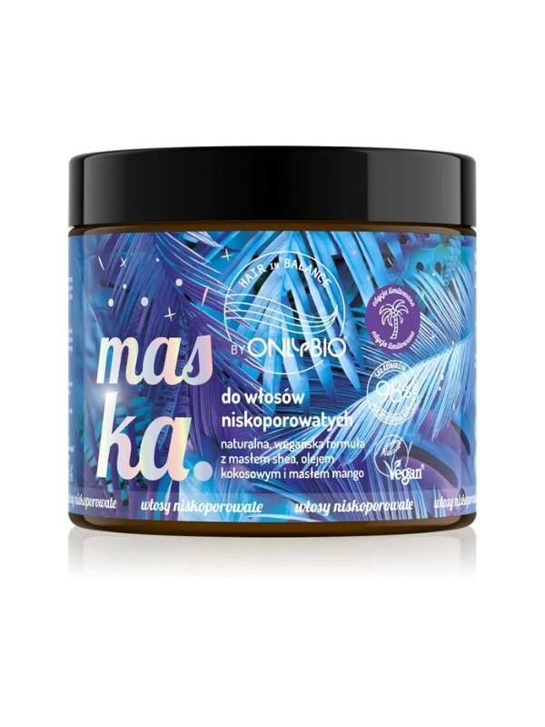 ONLYBIO Hair in Balance Limited Edition Masker voor laag poreus haar 400 ml