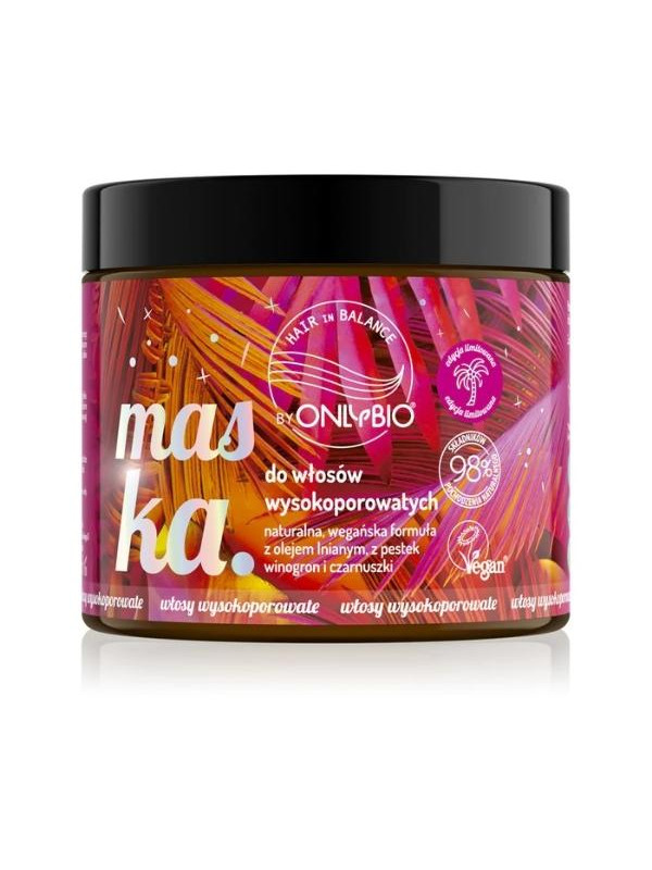 ONLYBIO Hair in Balance Limited Edition Masker voor hoog poreus haar 400 ml