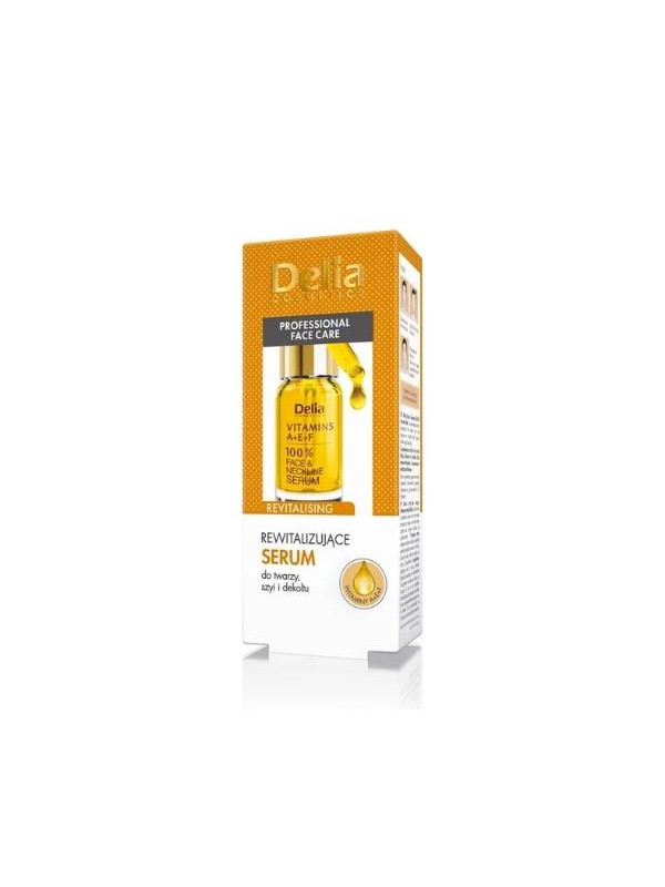 Delia Revitaliserend Serum voor gezicht, hals en decolleté Vitaminen A+E+F 10 ml