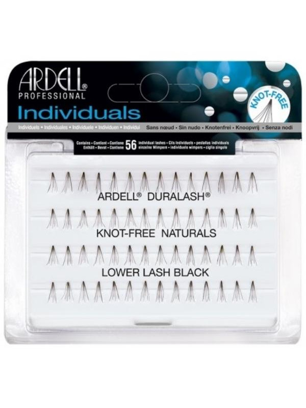 Ardell individuele knoopvrije set van 56 Medium Black wimperplukjes