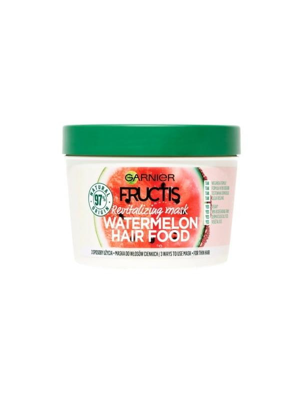 Garnier Fructis Watermelon Hair Food regenererend masker voor beschadigd haar 390 ml