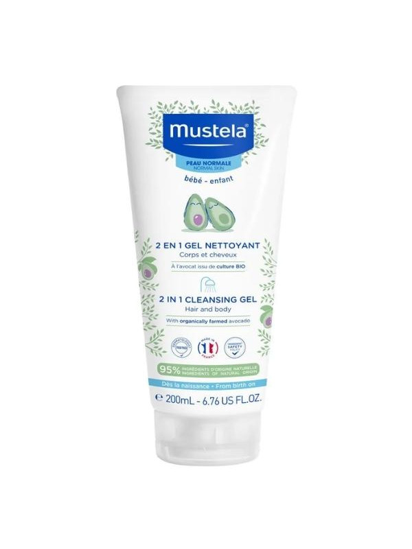 Mustela Bebe Enfant 2in1 Shampoo en wasgel voor kinderen 200 ml