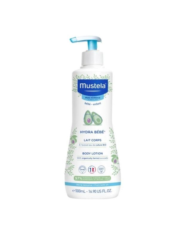 Mustela Hydra Baby moisturizing Body milk with organic avocado for children 500 ml