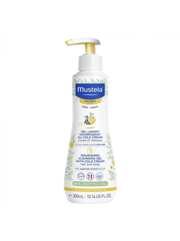 Mustela Bebe Enfant voedende Wasgel voor de droge huid voor kinderen 300 ml