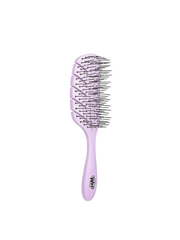 The Wet Brush Detangler Go Green Hairbrush Puple Oval 1 piece