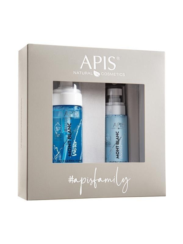 Apis Christmas set Mont Blanc Water energizing Milky Booster + micellar face wash foam