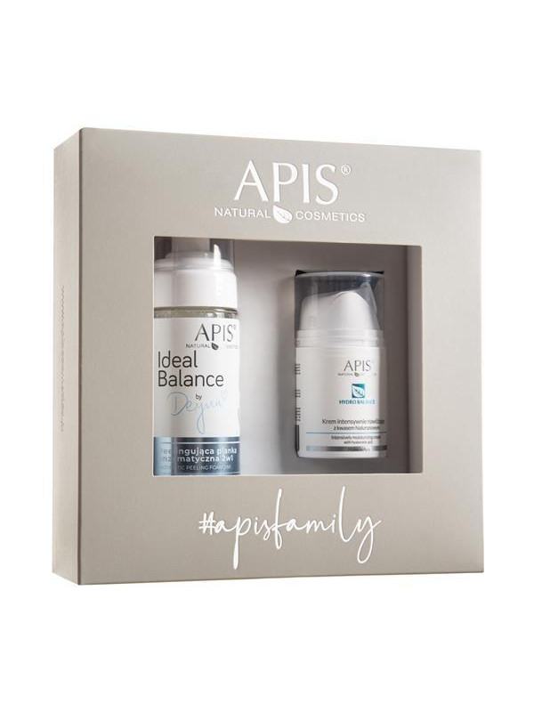 Apis Christmas Set Ideal Balance by Deynn Foam face wash + Cream with hyaluronic acid