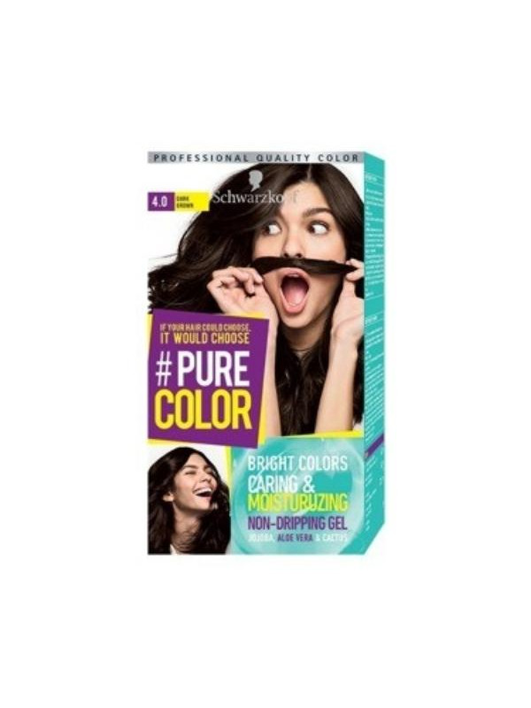 Schwarzkopf Pure Color Haarverf /4.0/ Donkerbruin