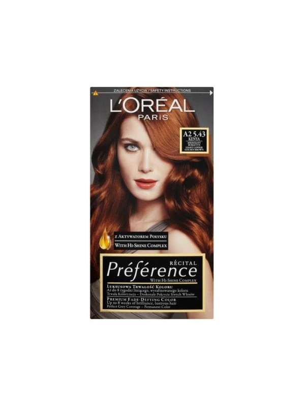 L'oreal Overweging Voorkeur Haarverf / 5 .43/ Kenia