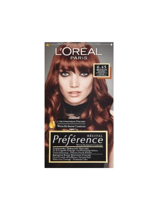 L'oreal Preference Haarverf /6.45/ Intense Copper Chestnut