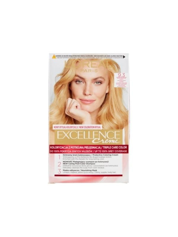 L'oreal Excellence Creme Haarverf /9.3/ Zeer Licht Blond