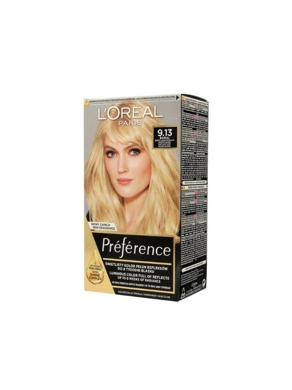 L'oreal Preference Haarverf /9.13/ Zeer Licht As Blond