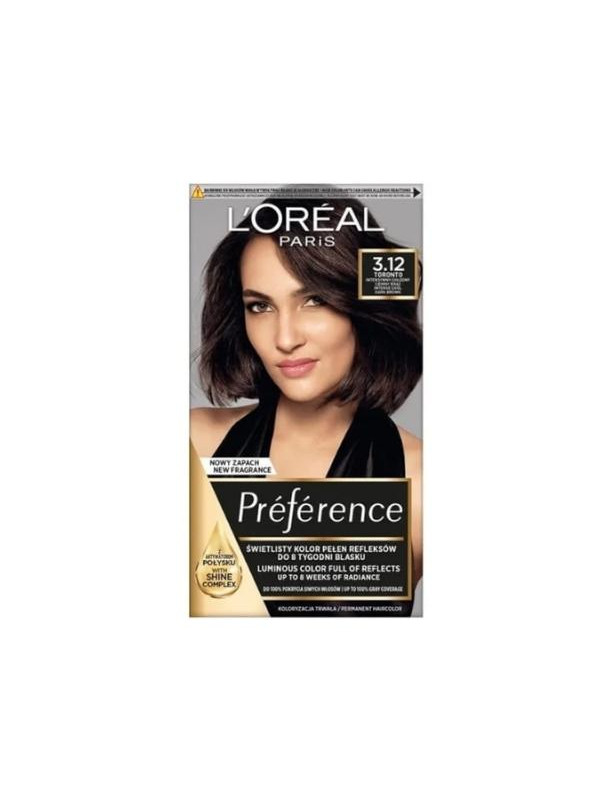 L'oreal Preference Haarverf /3.12/ Intense Cool Dark Brown