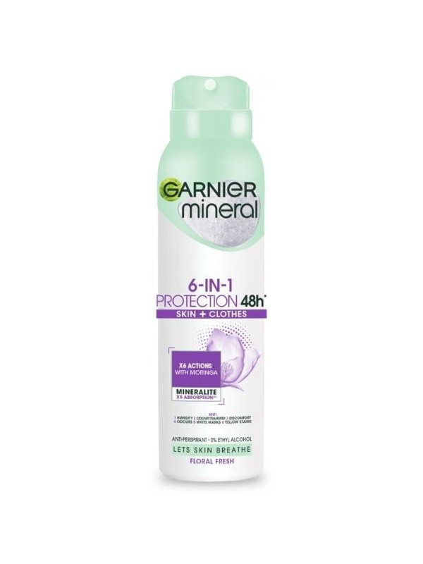 Garnier Minerals Spray Deodorant 6in1 Protection 48h 150 ml