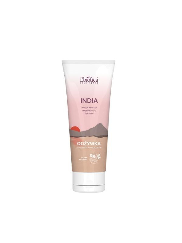 L'biotica Beauty Land India Haarconditioner Zijdezachtmakend 200 ml