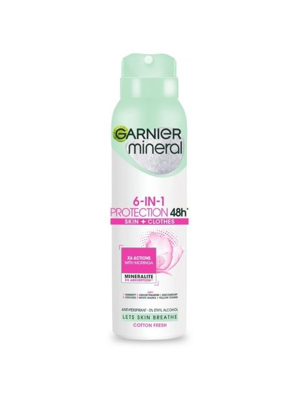 Garnier Mineral Spray Deodorant 6in1 Protection 48h 150 ml