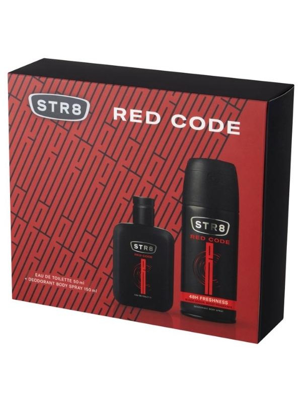 STR8 Geschenkset Red Code Deodorant Spray 150 ml + Eau de Parfum 50 ml