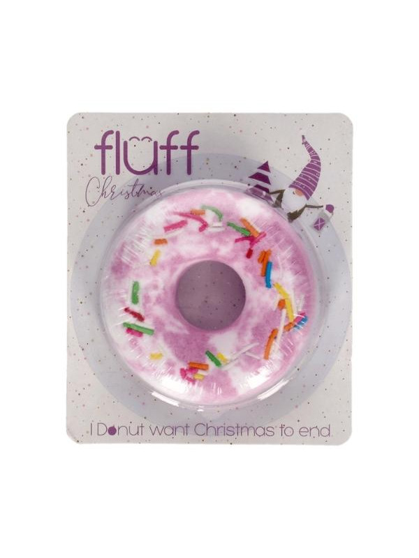 Fluff Christmas Donut bath met bosbessengeur 60 g