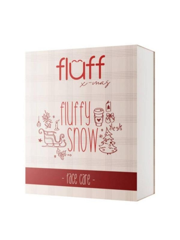 Fluff Cadeauset Fluffy Snow Gezichtswasgel + Gezichtscreme + Gezichtsmasker