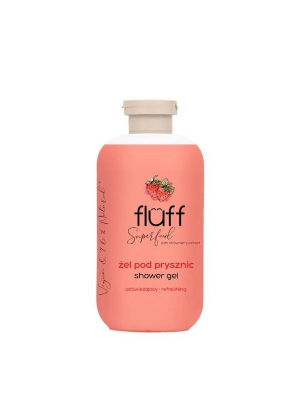 Fluff Superfood Strawberry scented shower gel 500 ml