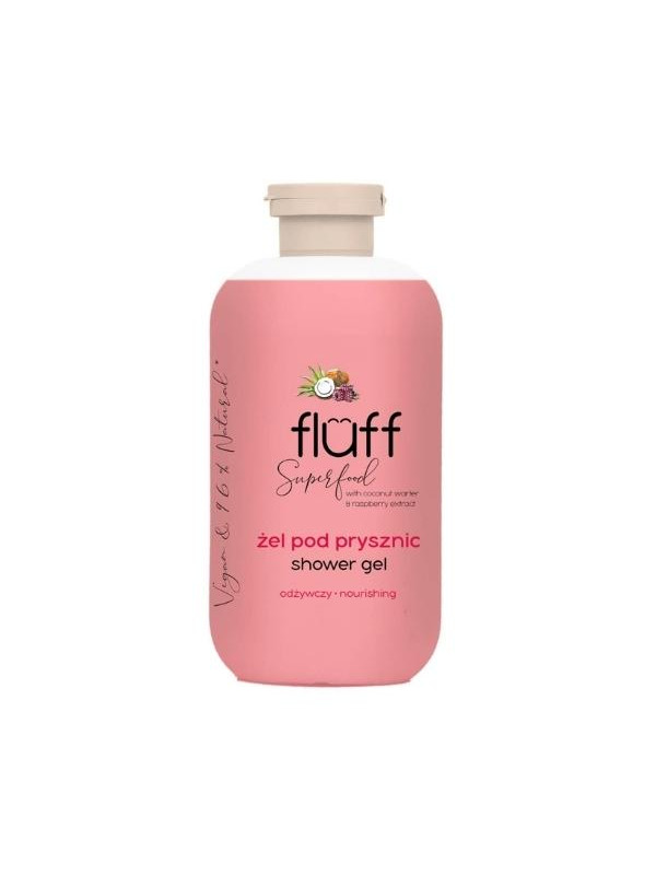 Fluff Superfood Coconut and raspberry shower gel 500 ml