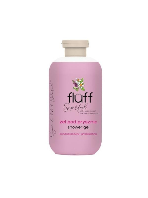 Fluff Superfood Shower gel with the scent of kudzu and orange blossom 500 ml