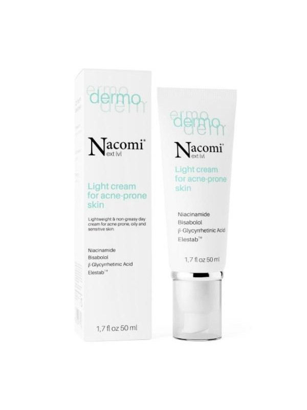 Nacomi Next Level Dermo Light Crème voor acne huid 50 ml