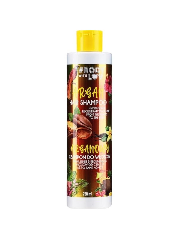 Body with Lov Argan Hair Shampoo Moisturization and Regeneration 250 ml