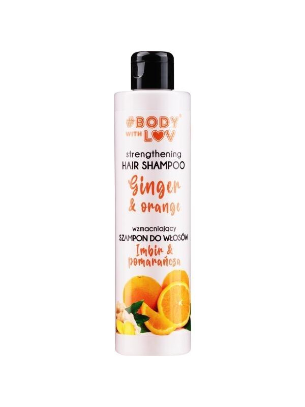 Body with Lov strengthening Ginger and Orange hair shampoo 250 ml