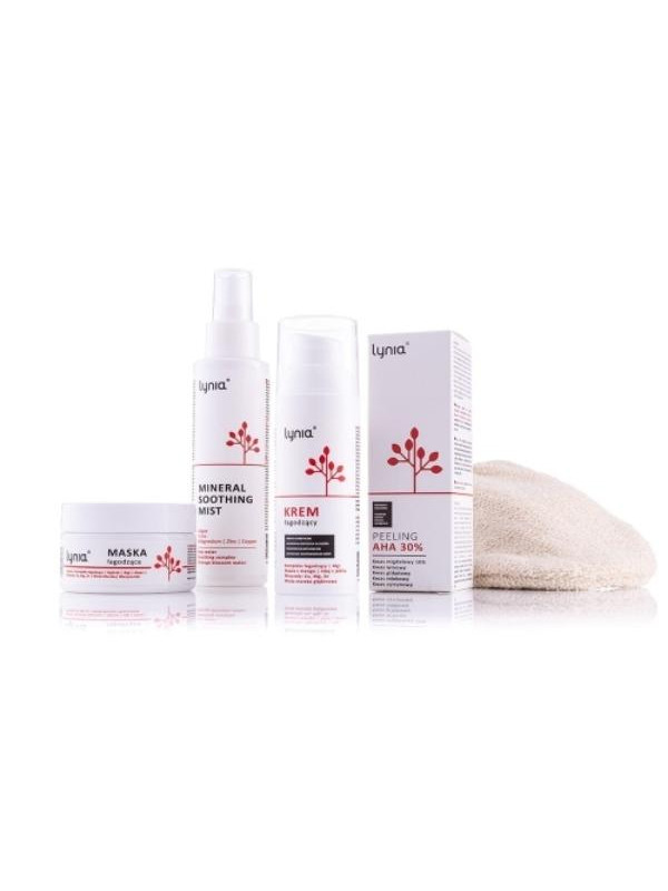 Lynia Set Treatment with AHA Acids + Glove voor het verwijderen van make-up / wassen van het gezicht